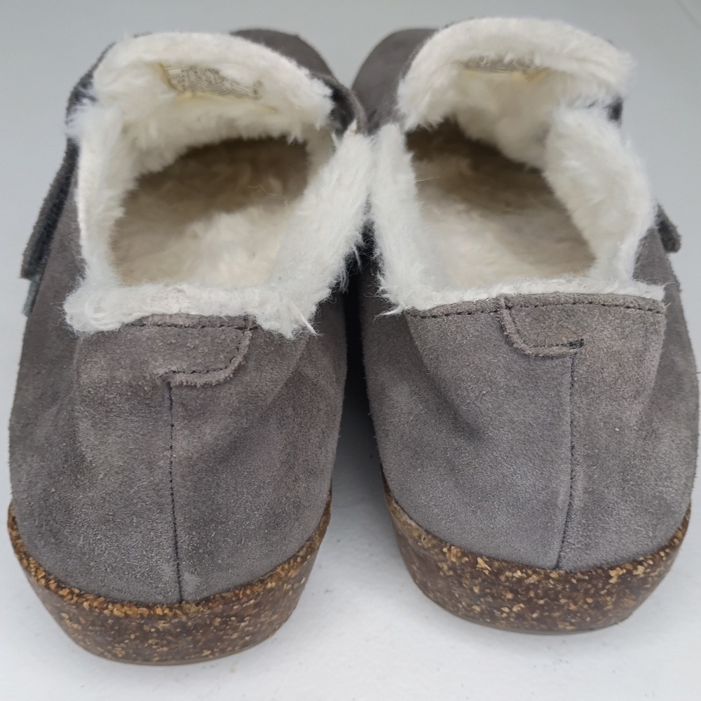 Earth Origins Aurora Jade insulated grey suede slip-on shoes women's 10 - Picture 5 of 6